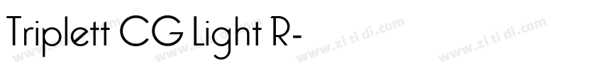 Triplett CG Light R字体转换